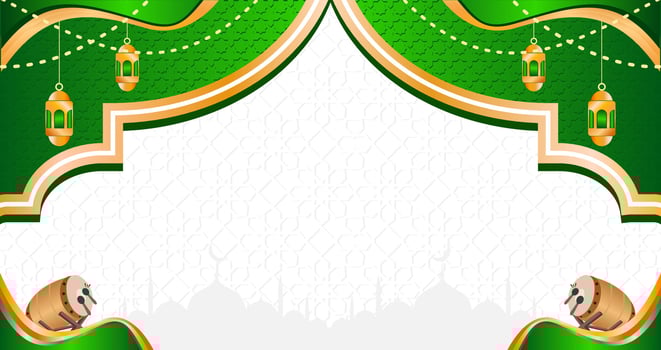 islamic background banner vector