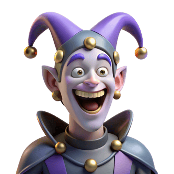 elegant vintage Joyful 3D Jester Illustration professional png