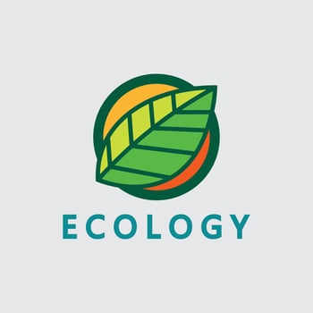 leaf logo design Green leaf logo ecology nature element icon. vector