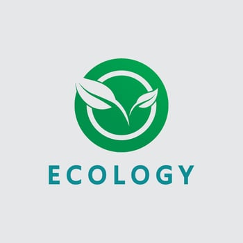 Green leaf logo ecology nature element icon vector