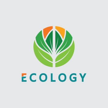 Green leaf logo design for nature symbol template editable,Green leaf logo ecology nature element icon. vector