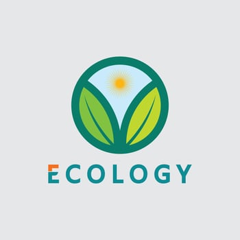 leaf logo design for nature symbol template Green leaf logo ecology nature element icon. vector