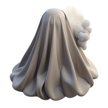3D Render Draped Fabric Abstract Background png