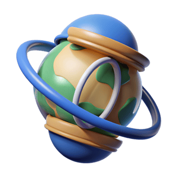 3D Render Abstract Planet png