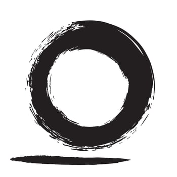 Expressive Zen Circle Art vector