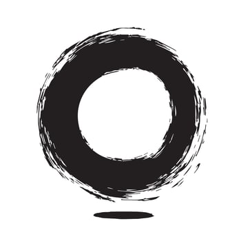 Traditional Enso Brush Painting vector