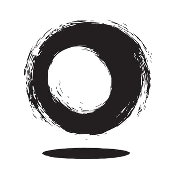 Abstract Calligraphy Enso Stroke vector