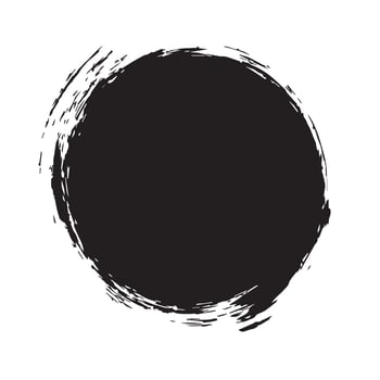 Zen Buddhism Enso Ink Circle vector