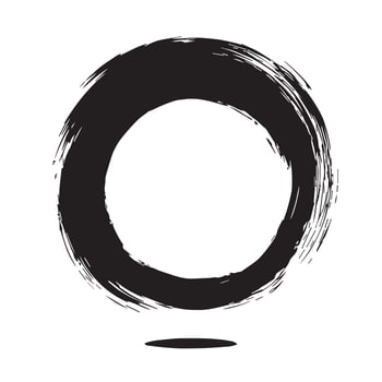 Thick and Expressive Enso Art vector