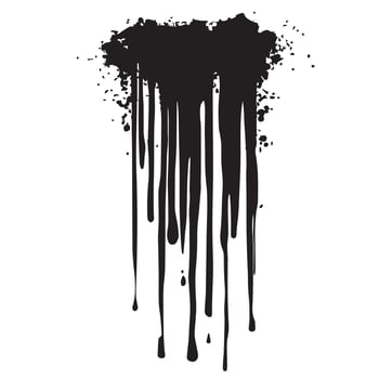 Edgy Black Dripping Texture with a Raw Aesthetic vector