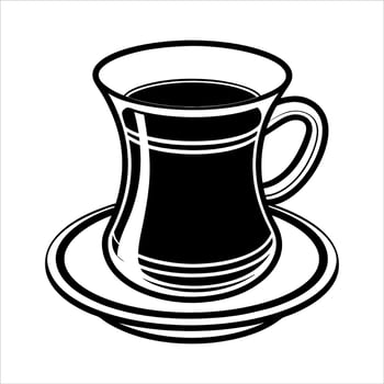 Traditional Turkish Coffee Cup vector