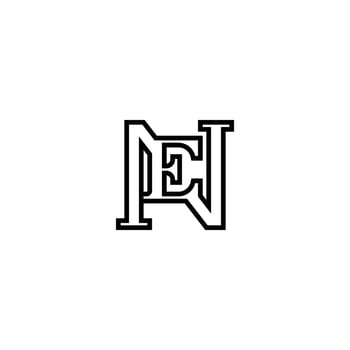 Sleek and Modern EN NE Logo for Digital Brands vector