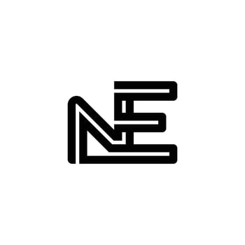 PrinEN NE Professional Monogram Logo for Business vector