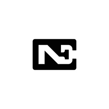 Geometric EN NE Logo for a Modern Look vector