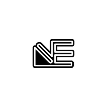 Sleek EN NE Logo Design for Contemporary Branding vector
