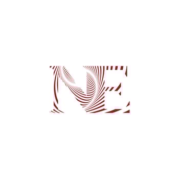 Creative EN NE Monogram Identity for Premium Branding vector