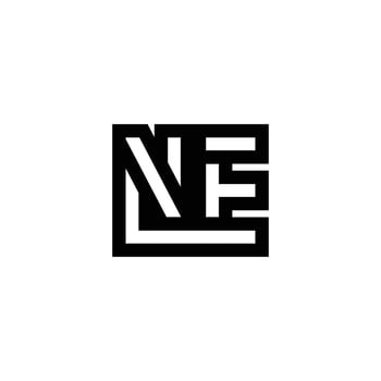 EN or NE Modern Logo and Icon Design for Contemporary Brands vector
