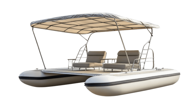 Relaxing day on a pontoon boat lake lifestyle outdoor aerial view png
