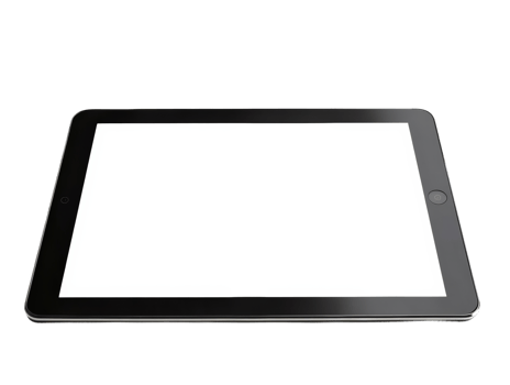 Tablet digital design in modern office aerial innovation view png