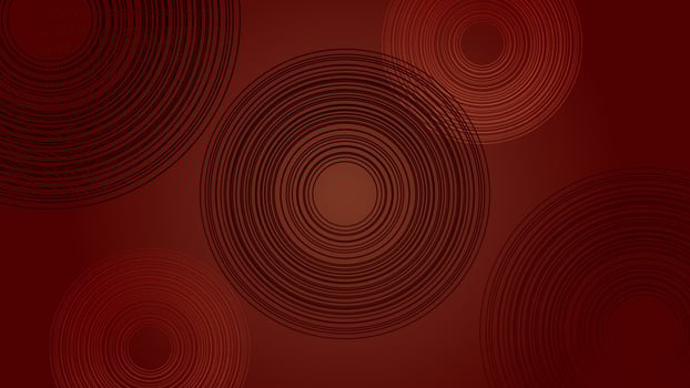 red gradient abstract minimalist background with circle lines pattern. vector