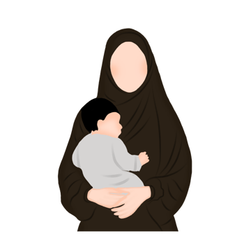 a woman holding a baby in her arms png