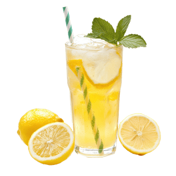 Lemon Soda isolate on transparent background png