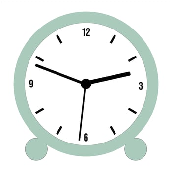 simple alarm clock vector