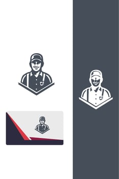 Quick Jump Delivery Gul logo vector