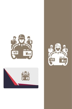 Rapid Rush Delivery Gul logo vector