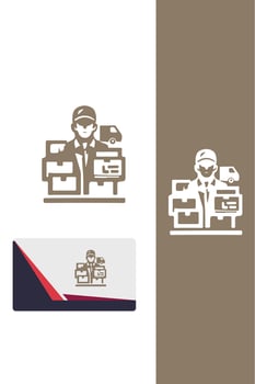 Instant Courier Delivery Gul logo vector
