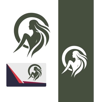 Treebound Beauty Dryad Woman Design vector