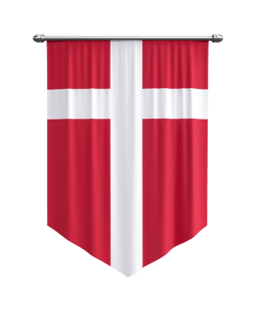 Denmark flag banner png