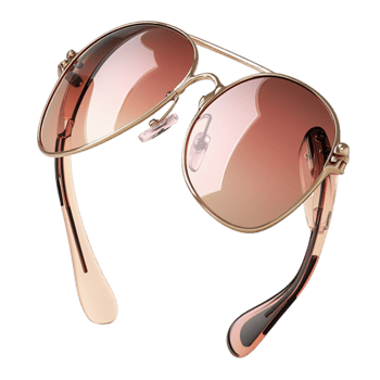 aviator sunglasses with rose gold frames look trendy and png