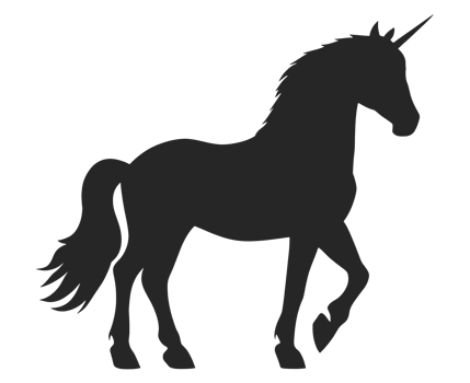 Unicorn Silhouette Isolated png