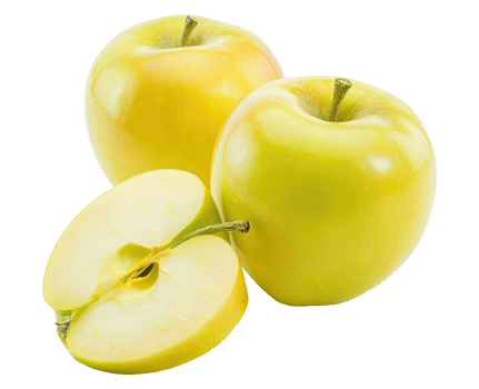 Yellow Apples with a Half png