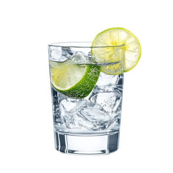 Gin isolate ,on transparent , background png