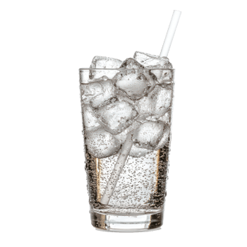 Club Soda isolate on, transparent background png