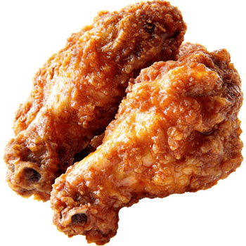 fried chicken drumsticks have a golden brown crunchy coating png