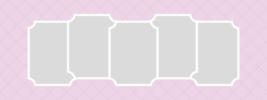 Design Frame photo picture blank collage template vector
