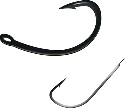 A pair of hooks with a hook and a hook vector