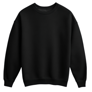 Black Sweatshirt Mockup on transparent background png