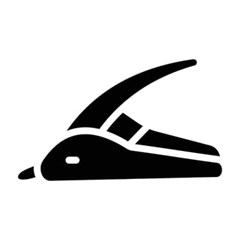A black and white illustration of a bird with a long tail vector
