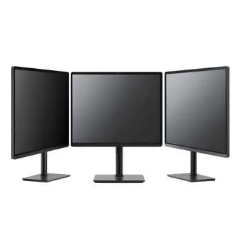 Empty Monitors Display on transparent background. png