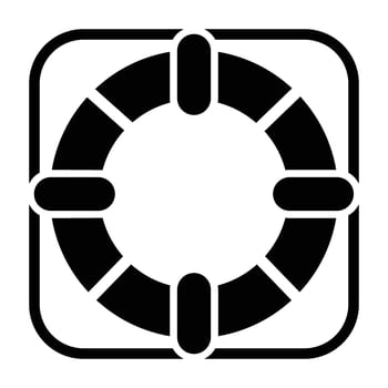Life preserver icon illustration vector