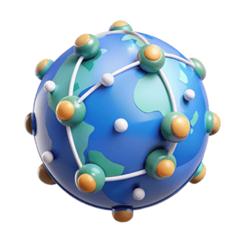 dramatic creative Global Network Connections Interconnected World authentic png