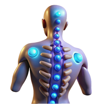 stunning minimalist Human Anatomy Spinal Column and Shoulder Visualization high quality png