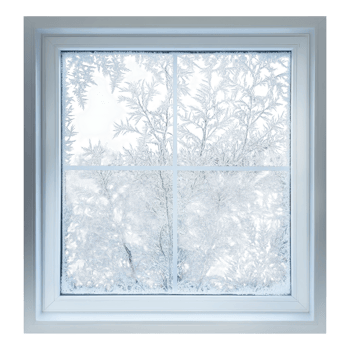 Stunning Ice Window Patterns on transparent background. png