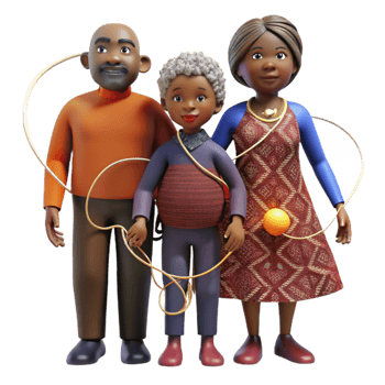 wonderful artistic Multigenerational Family Unity Celebrating Connection and Bonds professional png