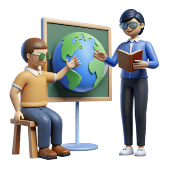 vibrant traditional Interactive Globe Learning Geography, World Map, Education, 3D Model, Teaching Tool, Visual Aid, Classroom Resource, Accessibility, Global Studies professional png