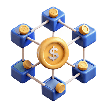 impressive modern Decentralized Finance A Network of Currency Exchange high quality png